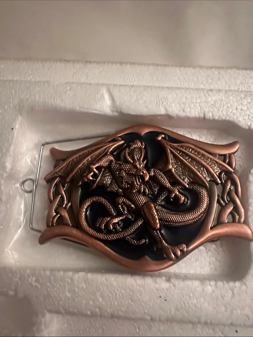 Dragon Motif Metal Belt Buckles - Silver and Copper Tones 🔥🔥🔥